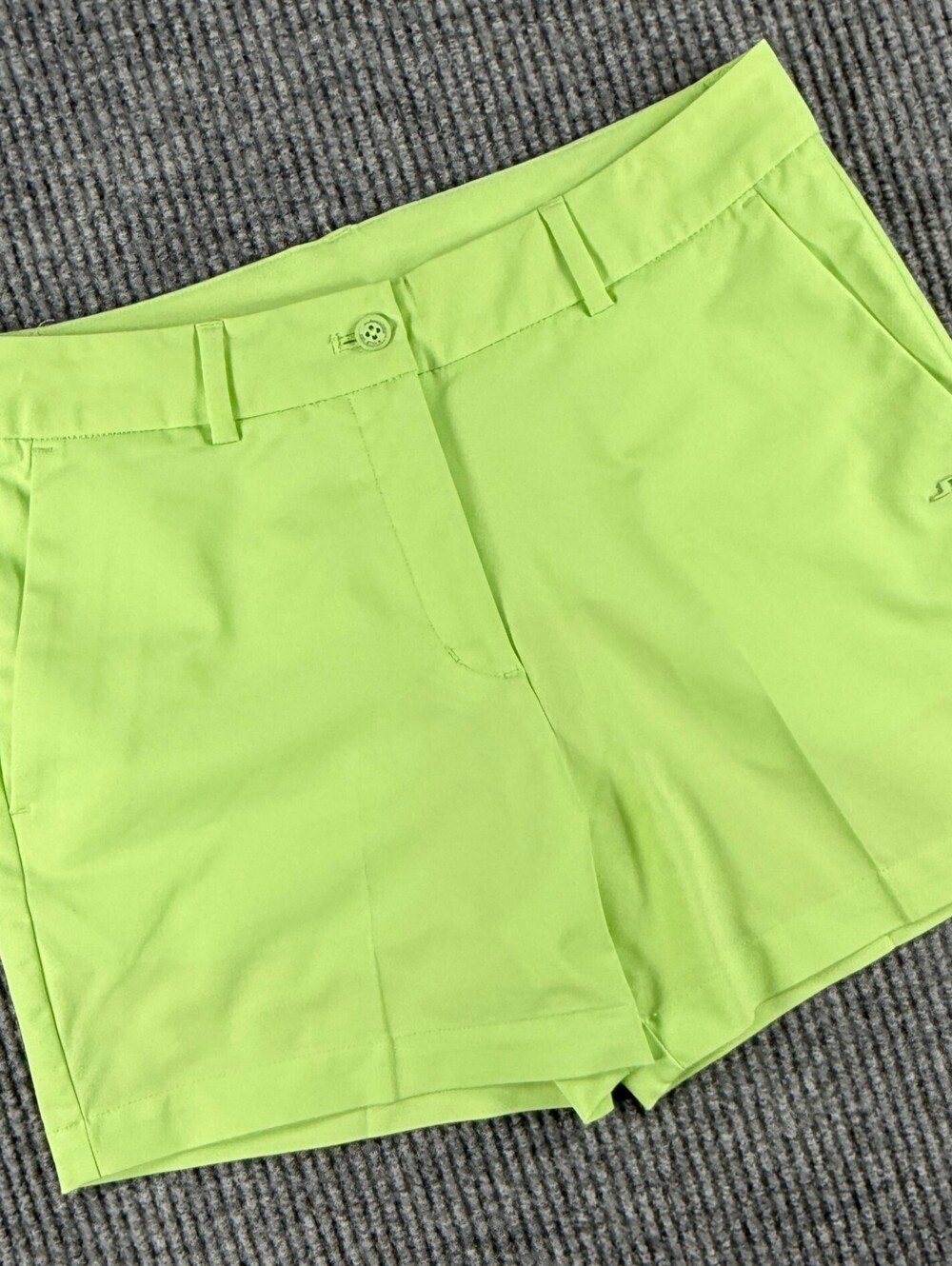 J. Lindeberg Gwen Golf Shorts Womens Size 28 Lime Green Performance Stretch